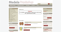 Desktop Screenshot of medela-online.com