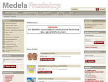 Tablet Screenshot of medela-online.com